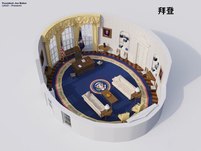 圆形办公室”演变史！K8凯发美国白宫“椭(图9)