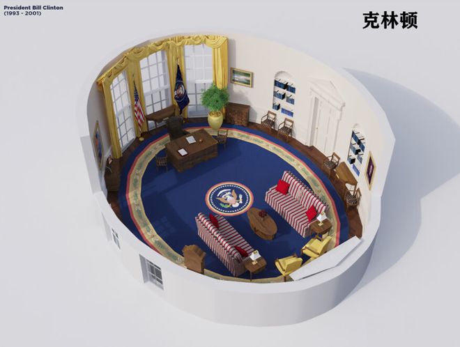 圆形办公室”演变史！K8凯发美国白宫“椭(图34)