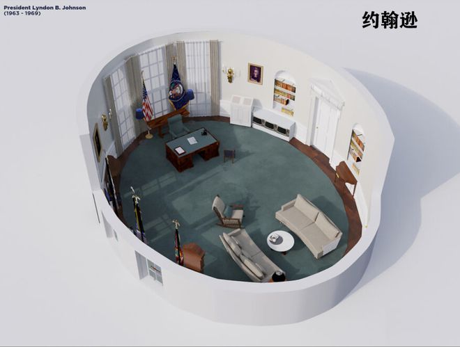 圆形办公室”演变史！K8凯发美国白宫“椭(图47)