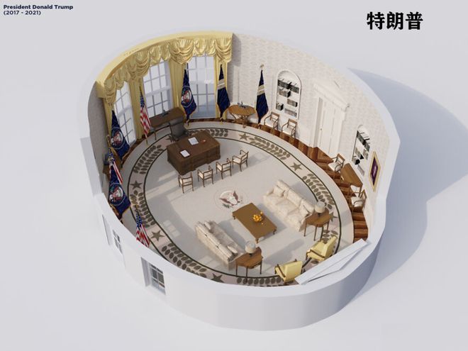 圆形办公室”演变史！K8凯发美国白宫“椭(图40)